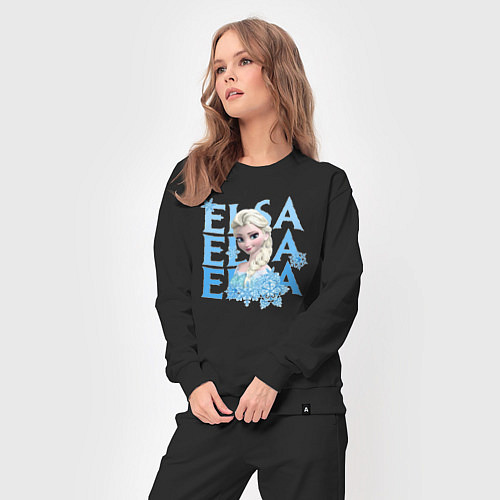 Женский костюм Эльза Холодное сердце / Черный – фото 3