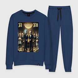 Костюм хлопковый женский Rick and Morty - mafia, цвет: тёмно-синий