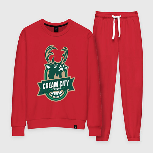 Женский костюм Milwaukee Bucks cream city / Красный – фото 1