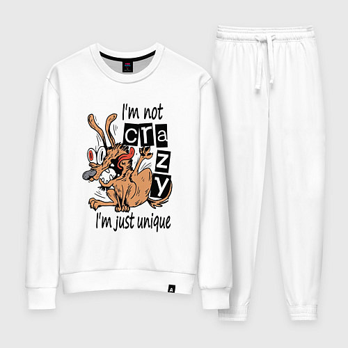 Женский костюм Я не дурной, я уникальный / Белый – фото 1