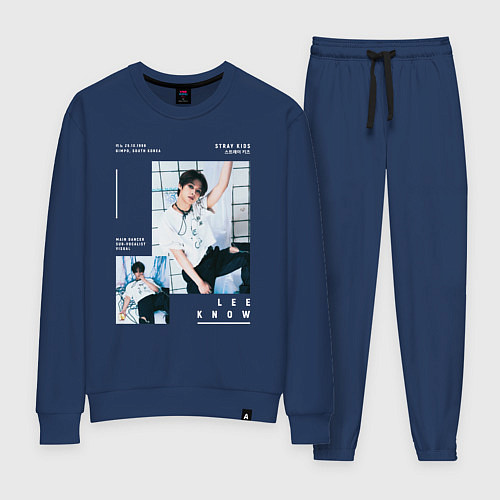 Женский костюм Lee know stray kids rockstar / Тёмно-синий – фото 1