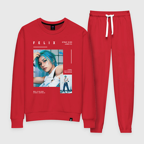 Женский костюм Felix stray kids rockstar / Красный – фото 1