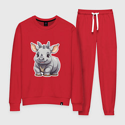 Женский костюм Серый носорог