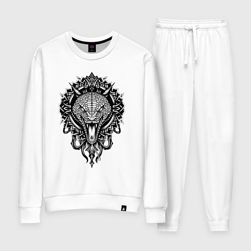 Женский костюм Графичная змея / Белый – фото 1