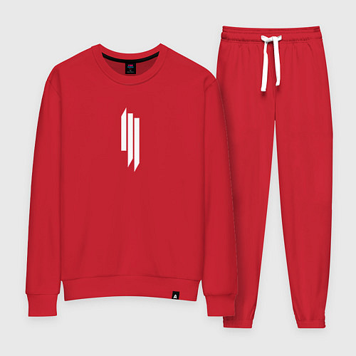 Женский костюм Skrillex - logo / Красный – фото 1