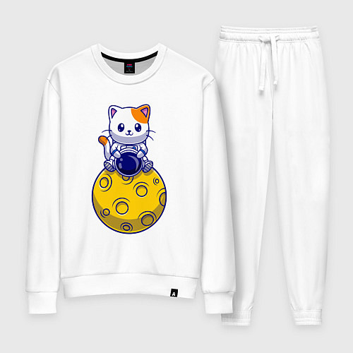 Женский костюм Котик на луне / Белый – фото 1