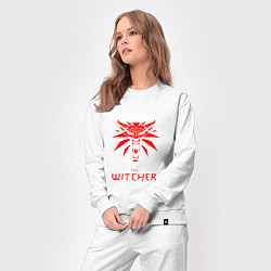 Костюм хлопковый женский The witcher games, цвет: белый — фото 2