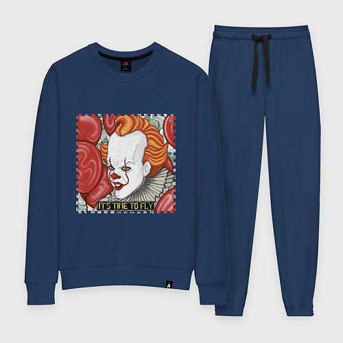 Женский костюм Пиксельный Пеннивайз / Тёмно-синий – фото 1