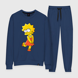 Костюм хлопковый женский Lisa Simpson, цвет: тёмно-синий