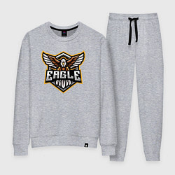 Костюм хлопковый женский Eagle team, цвет: меланж