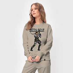 Костюм хлопковый женский Snake Solid soldier, цвет: миндальный — фото 2