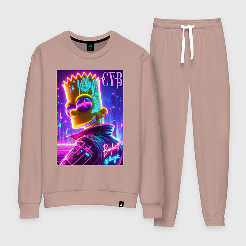 Женский костюм Cyber Bart - neon glow / Пыльно-розовый – фото 1