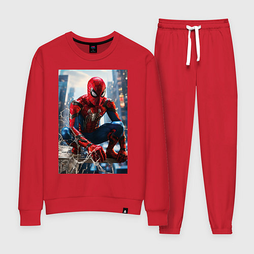 Женский костюм Человек-паук на страже справедливости / Красный – фото 1