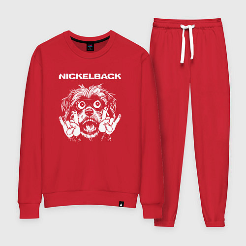 Женский костюм Nickelback rock dog / Красный – фото 1