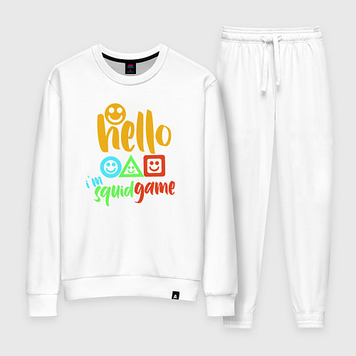 Женский костюм Hello squid game / Белый – фото 1