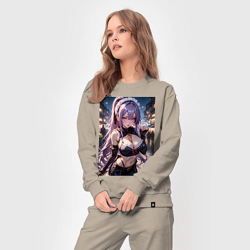 Женский костюм Горничная-куноити / Миндальный – фото 3