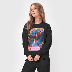 Костюм хлопковый женский Мегумин колдует взрывную магию, цвет: черный — фото 2