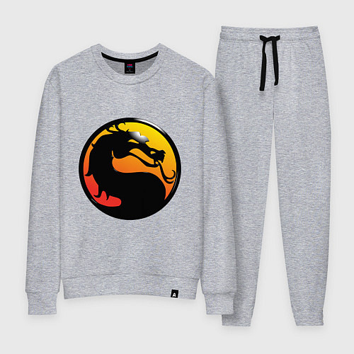 Женский костюм Mortal kombat logo / Меланж – фото 1