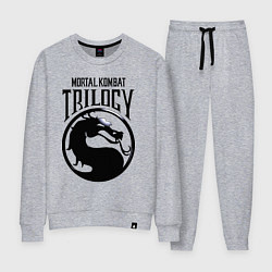 Костюм хлопковый женский Mortal kombat trilogy, цвет: меланж