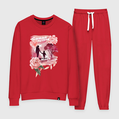 Женский костюм Самая лучшая мама на свете / Красный – фото 1