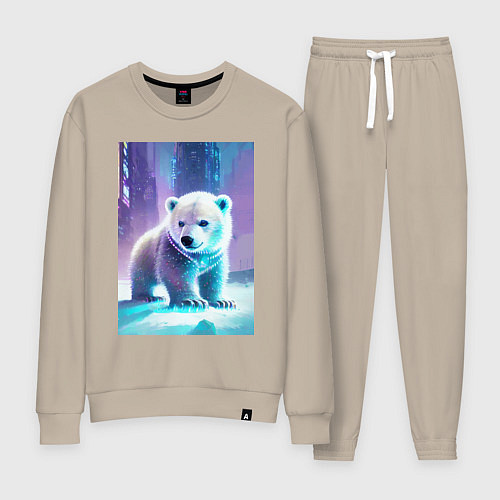 Женский костюм Прикольный милый медвежонок / Миндальный – фото 1