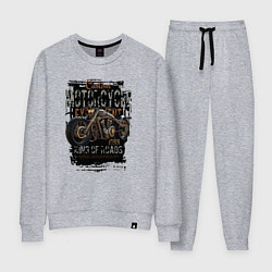 Костюм хлопковый женский Мотоцикл кастом 1988, цвет: меланж