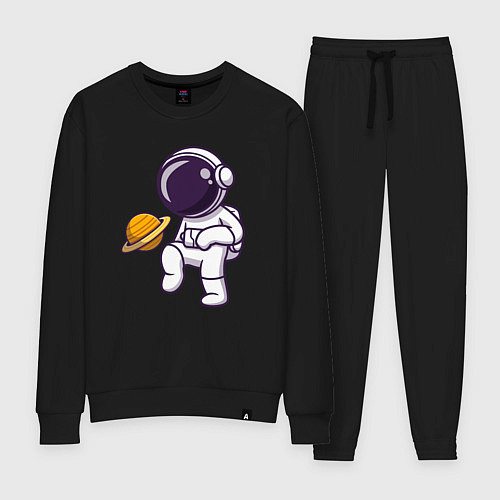 Женский костюм Saturn football / Черный – фото 1