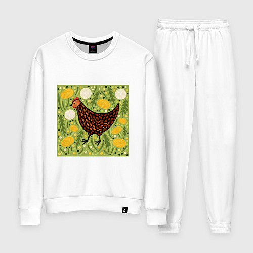 Женский костюм Курочка ряба / Белый – фото 1