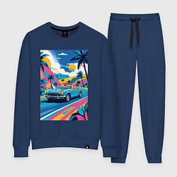 Женский костюм Кабриолет едет по тропическому острову