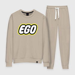 Костюм хлопковый женский Ego, цвет: миндальный