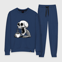 Женский костюм Skeleton with coffee