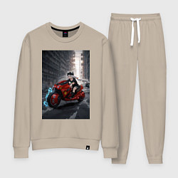 Женский костюм Shiroko лиса на футуристичном мотоцикле