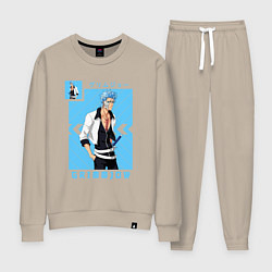Костюм хлопковый женский Блич Grimmjow, цвет: миндальный