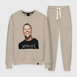 Костюм хлопковый женский James Alan Hetfield - Metallica leader, цвет: миндальный