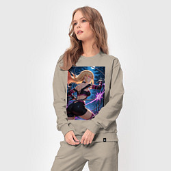 Костюм хлопковый женский Марин Китагава косплей Fate stay night, цвет: миндальный — фото 2