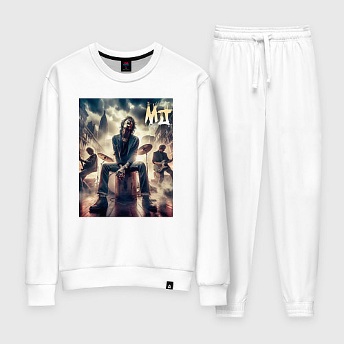 Женский костюм Rolling Stones - Mick Jagger / Белый – фото 1