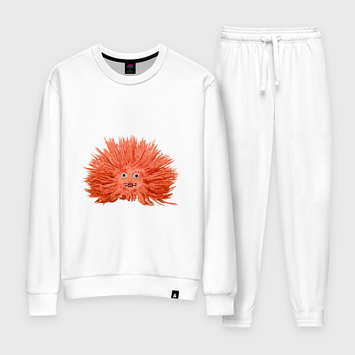 Женский костюм Сartoon monster fluffy orange / Белый – фото 1