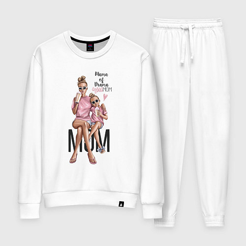 Женский костюм Mama of drama / Белый – фото 1