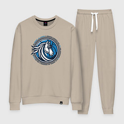 Костюм хлопковый женский Mavericks NBA, цвет: миндальный