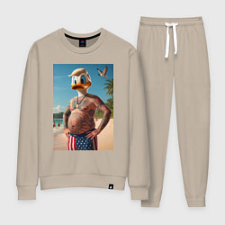 Женский костюм Donald Duck-Trump on a Florida beach