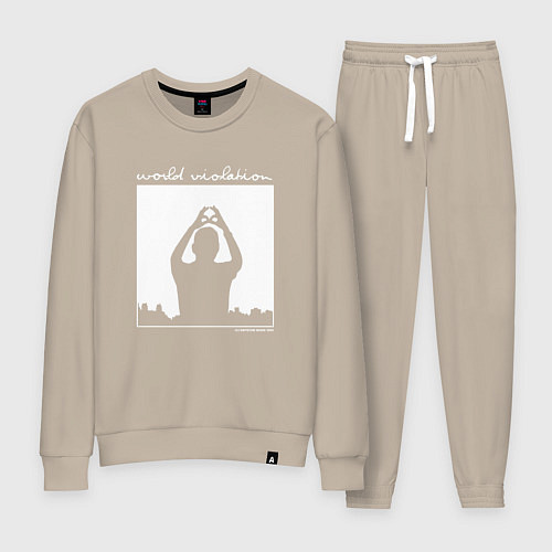 Женский костюм Depeche Mode world violation / Миндальный – фото 1