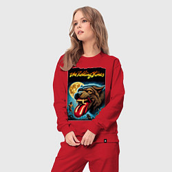 Костюм хлопковый женский The Rolling Stones - the beginning, цвет: красный — фото 2