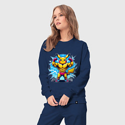 Костюм хлопковый женский Big Pikachu, цвет: тёмно-синий — фото 2