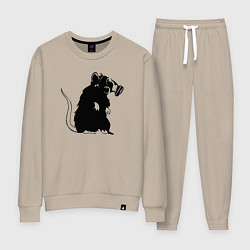 Костюм хлопковый женский Gas rat, цвет: миндальный