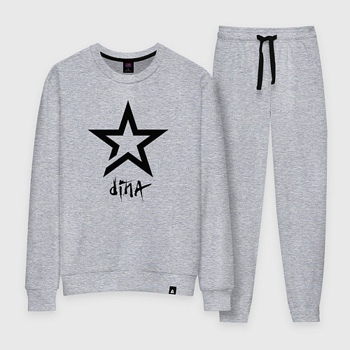 Женский костюм Dina - star / Меланж – фото 1