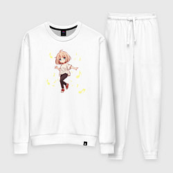 Костюм хлопковый женский Танец тиби, цвет: белый