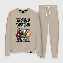 Женский костюм Yoda and Chewbacca are friends of Rick and Morty -