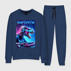 Женский костюм Tyrannosaurus is esports player - neon glow