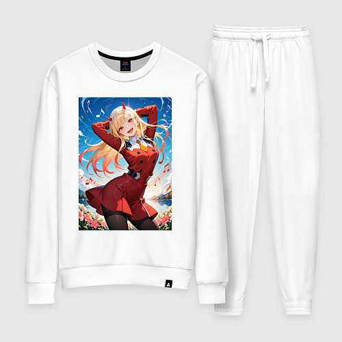 Женский костюм Марин Китагава косплей 002 Darling in the Franxx / Белый – фото 1