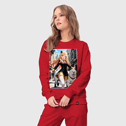 Костюм хлопковый женский Марин Китагава косплей Ани Форджер, цвет: красный — фото 2